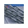 High quality iron alloy galvanized welded oval link chain for barrier bollard system