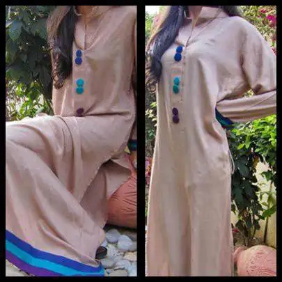 pakistani long linen kurtis