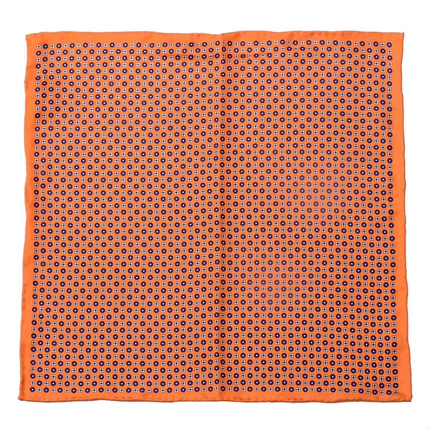 Kingsquare 100/% Silk Check Pocket Square Hand Rolled with Gift Box