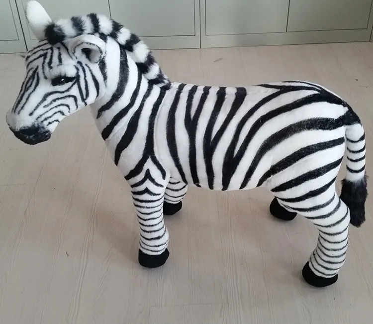 large stuffed zebra toy