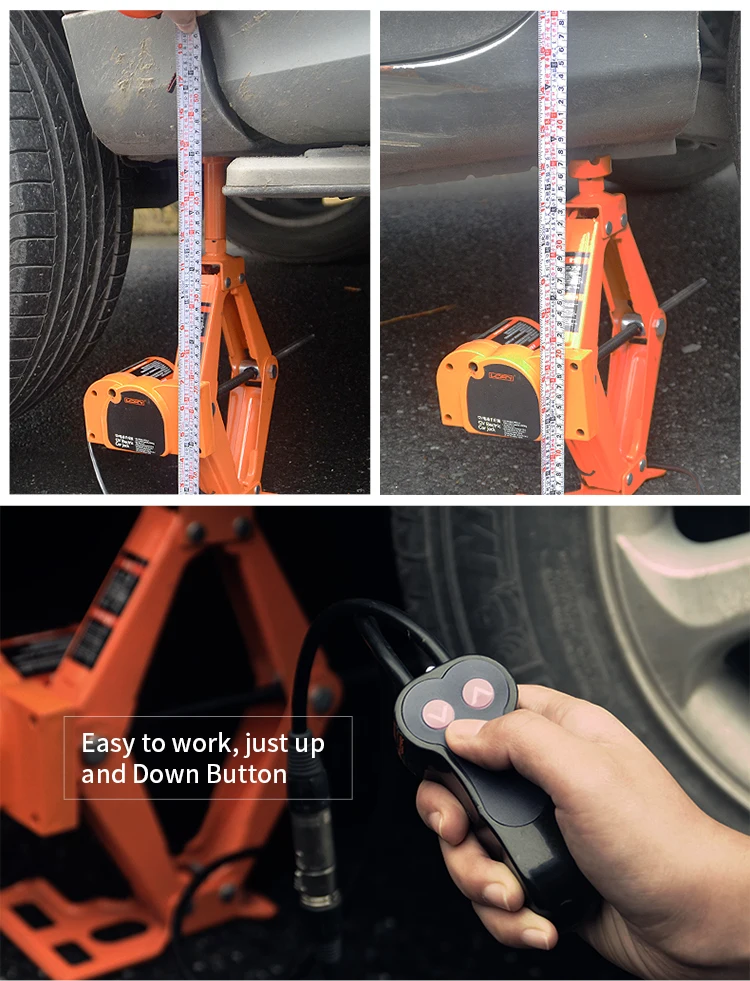 Dc 12v Load 2 Ton Car Bumper Hydraulic Jack Lift Car Electric Car Jack