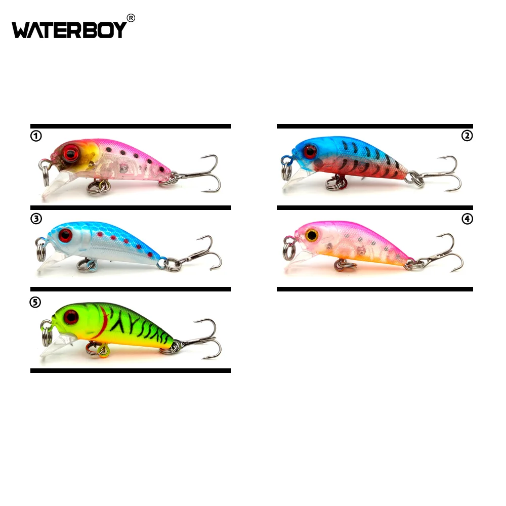 BLUX JUMP 1.9g 25mm Mini Crankbait Wobbler Trout Fishing Lure Freshwater Minnow Crank Artificial Hard Bait Fishing Tackle