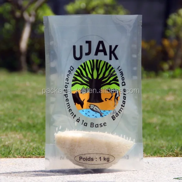 Plastic Bags For Rice Packaging Design/1kg Rice Packaging Bag Laminated