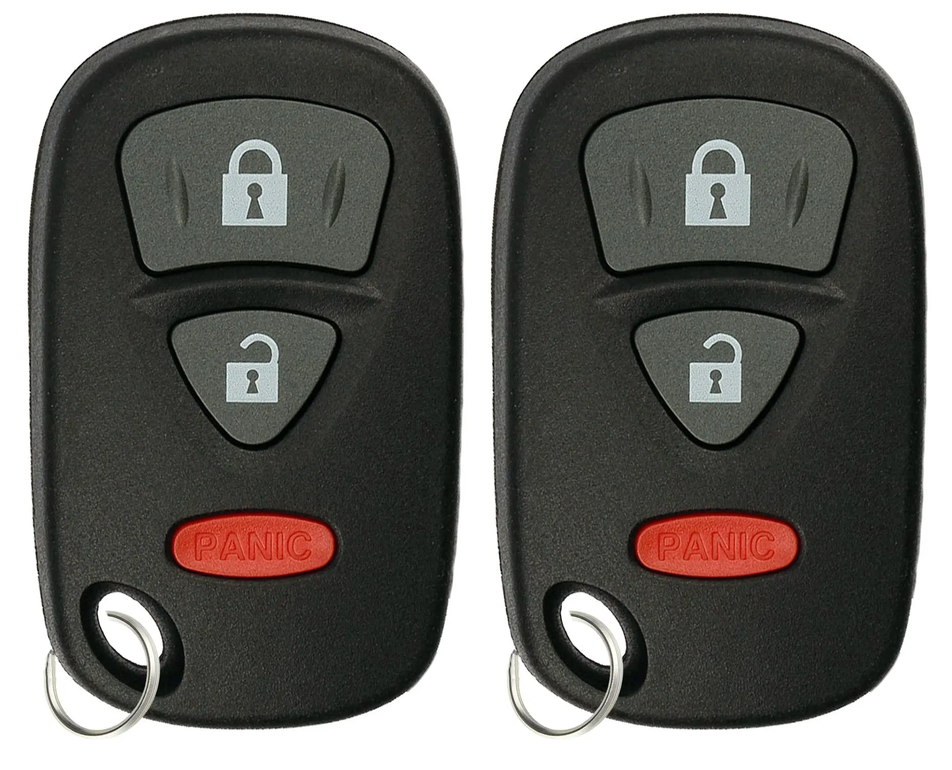 KeylessOption Keyless Entry Remote Car Key Fob Case Shell Pad Replacement for KBRTS005