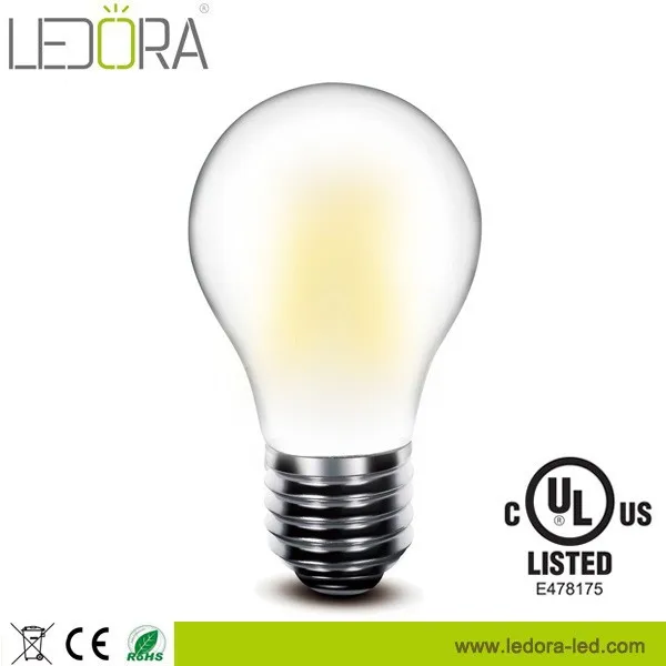120v E26 Ul Certificate A19 4w 6w 8w Dimmable Led Filament Bulb Ul