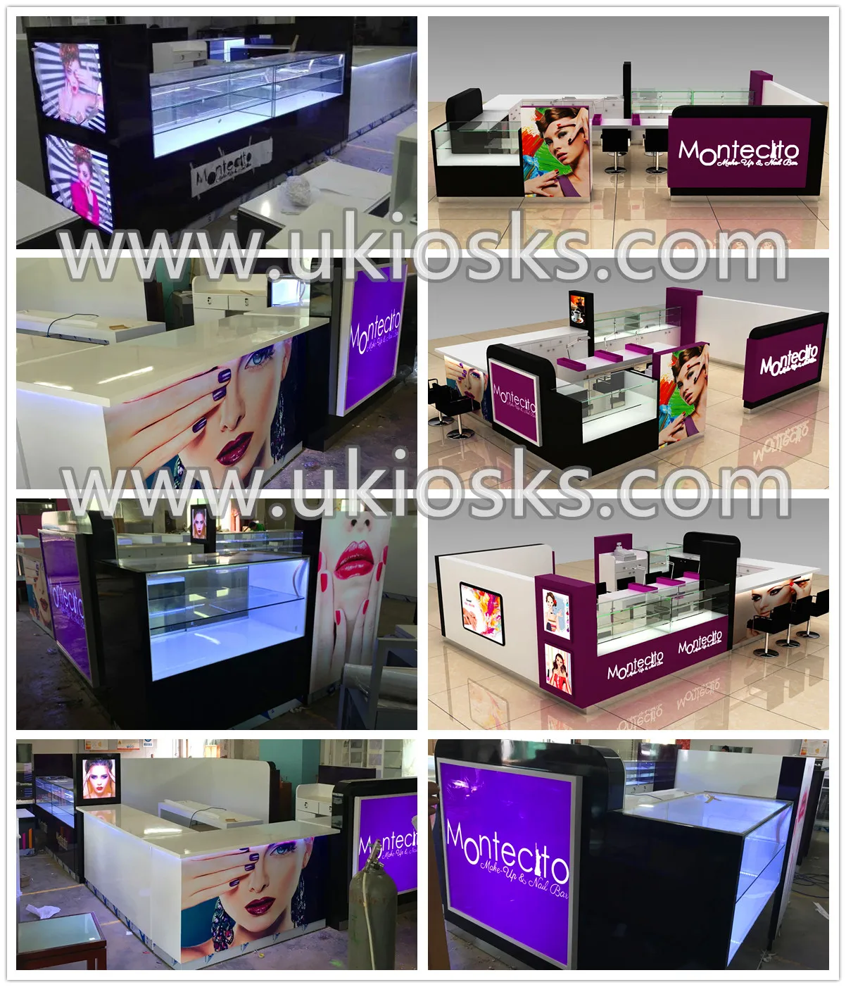 Custom 3D nail express manicure pedicure booth body message kiosk