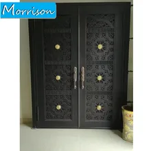 Arqu&eacute; Portes D'entr&eacute;e En Fer Forg&eacute; Simple et Double Ext&eacute;rieur Fer Portes Avant