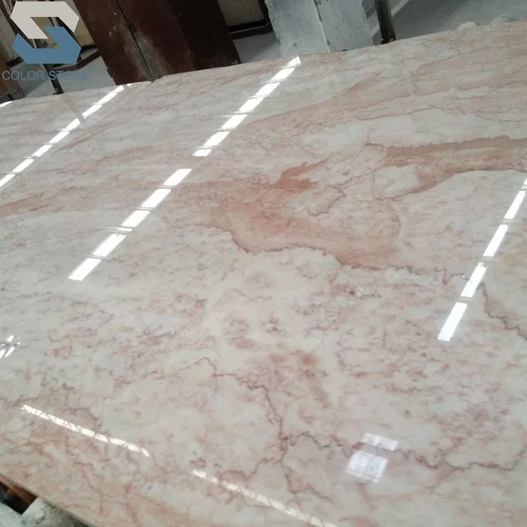 Cheap Polished China Pink Marble Flooring Tile 12x12 For Indoor