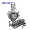 Atpack high-accuracy semi-automatic filling machine for sauce paste cream jam with granule particle pulp chili beef etc.