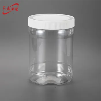 large round clear plastic containers