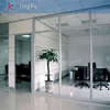Office glass partition wall with Single layer tempered glass for Office space separation