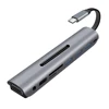 7 in 1 USB 3.1 Type-C Hub with 4K TV 3 USB 3.0 Ports DF/TF Card Reader Type C PD Charging Adapter for HDD Hard Disk
