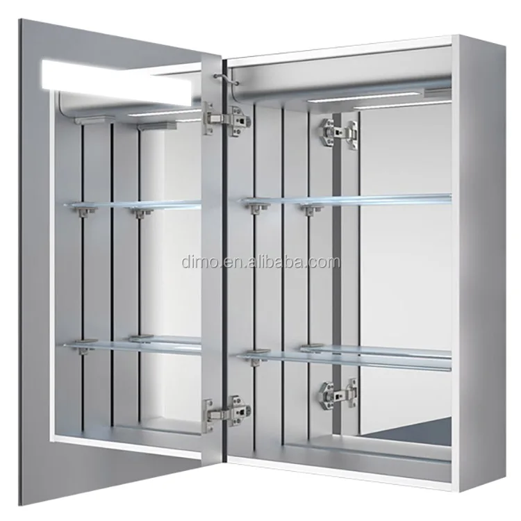 Dubai Hotel Bathroom Metal Anti-fog Mirror Cabinets with LED Lights DTA-01a.jpg