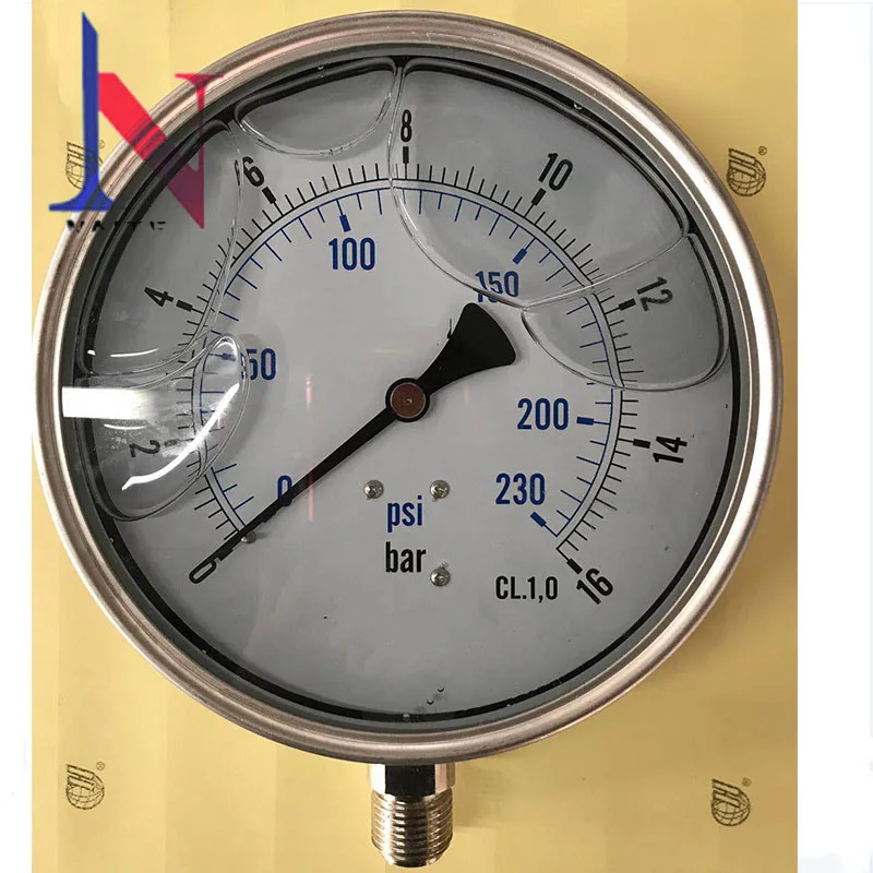 150mm Ring Case Glycerin Bourdon Tube Pressure Gauge Buy
