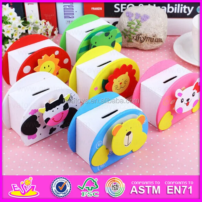 Hot New Product For 2015 Kids Money Safe Bank,Wooden Toy Money Bank For