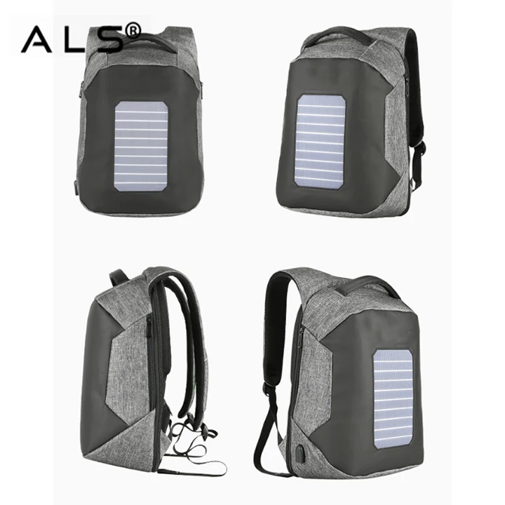 Outdoor Solar Panel Backpack Usb Charger Battery Power Bank Solar