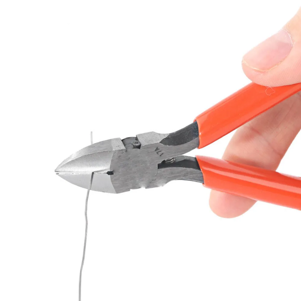 121mm Diagonal Pliers Carbon Steel Electrical Wire Cable Cutters