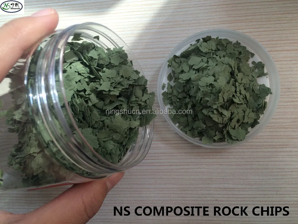 Color Rock Chips Polymer Flakes For Granite And Marble Stone Effect