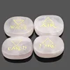 Wholesale genius rose quartz four element symbol set engrave stones pagan and Wiccan sets healing metaphysical meditation relax
