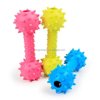 Rubber Dog Tpr Spiky Dumbbell Pet Toy With Jingle Bell View Rubber Dog Tpr Spiky Dumbbell Pet Toy With Jingle Bell