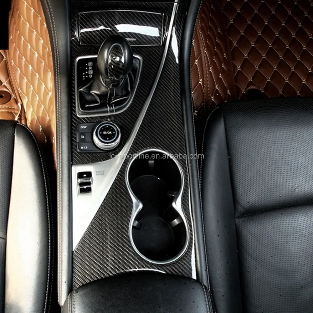 11pcs/set 1416 Interior Real Carbon Fiber Dashboard Trim Kit For Infiniti Q50 Buy Q50