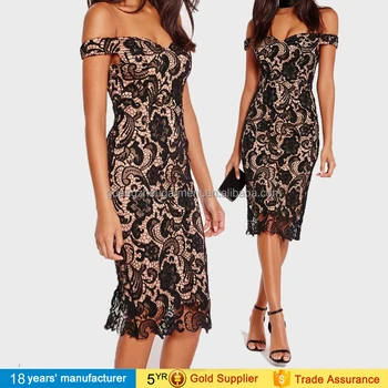 Knee Length Lace Vintage Dress