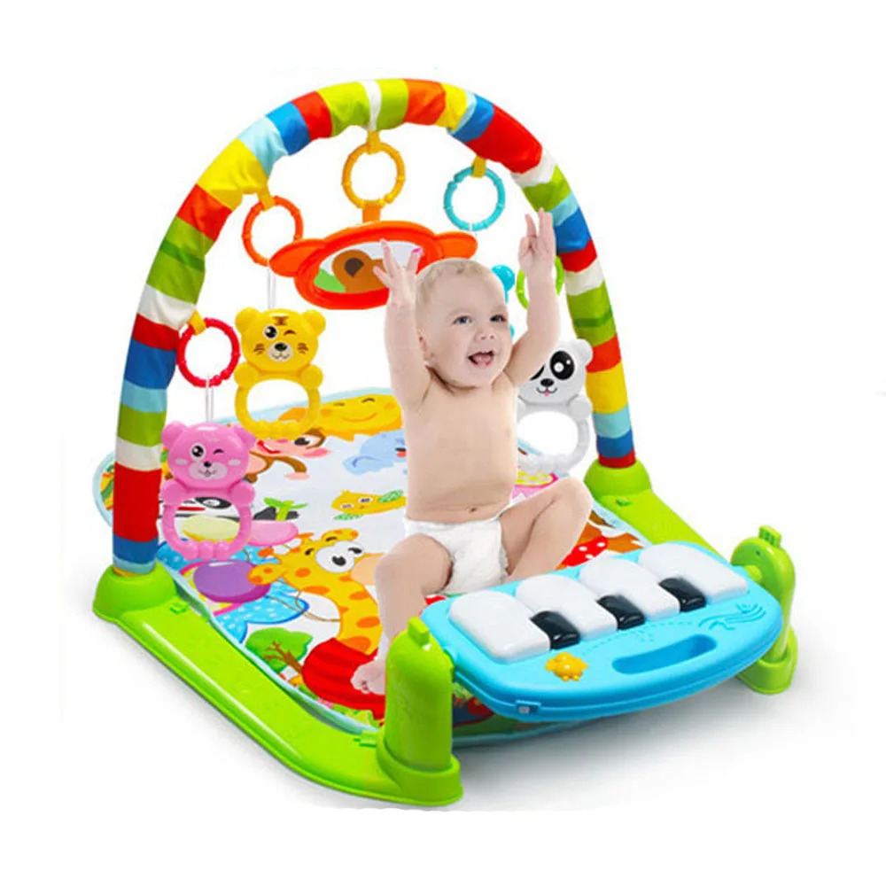 Baby Gym Play Puzzles Mat Educational Rack Toys Music Baby Play Mat