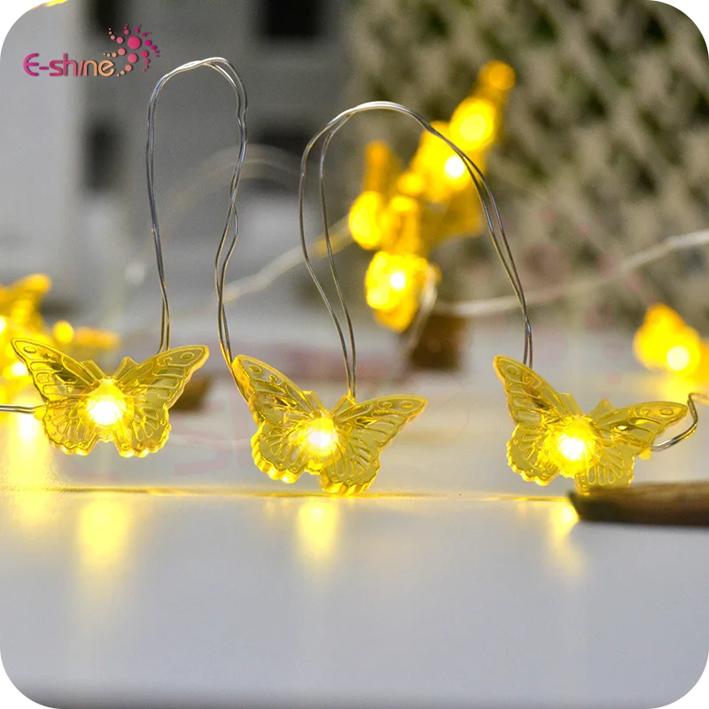 Warm White Led String Lights Butterfly Battery Operated Led Copper Wire String Lights Buy Warm