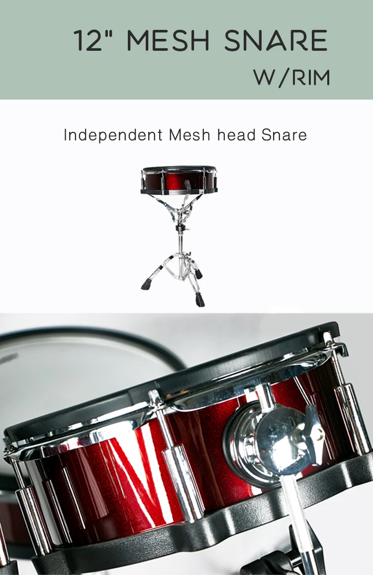 Lemon T850 mesh head wooden digital drum set 9-piece electronic drum set percussion jazz