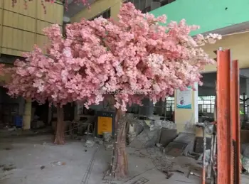 13ft Or 4m Tall Decorative Home Decor Plastic Mini Artificial Indoor 13ft Or 4m Tall Decorative Home Decor Plastic Mini Artificial Indoor Plant Pink Silk Cherry Blossom