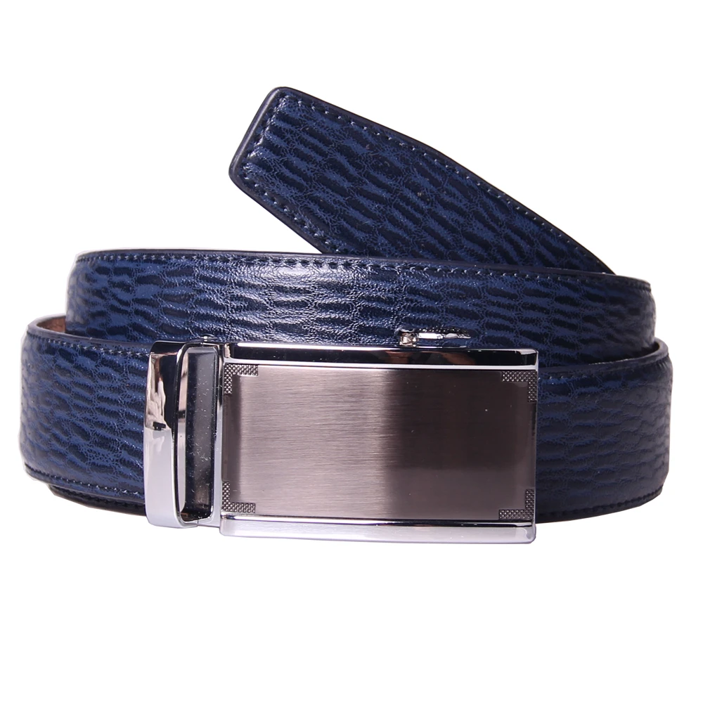 mens navy blue leather belt