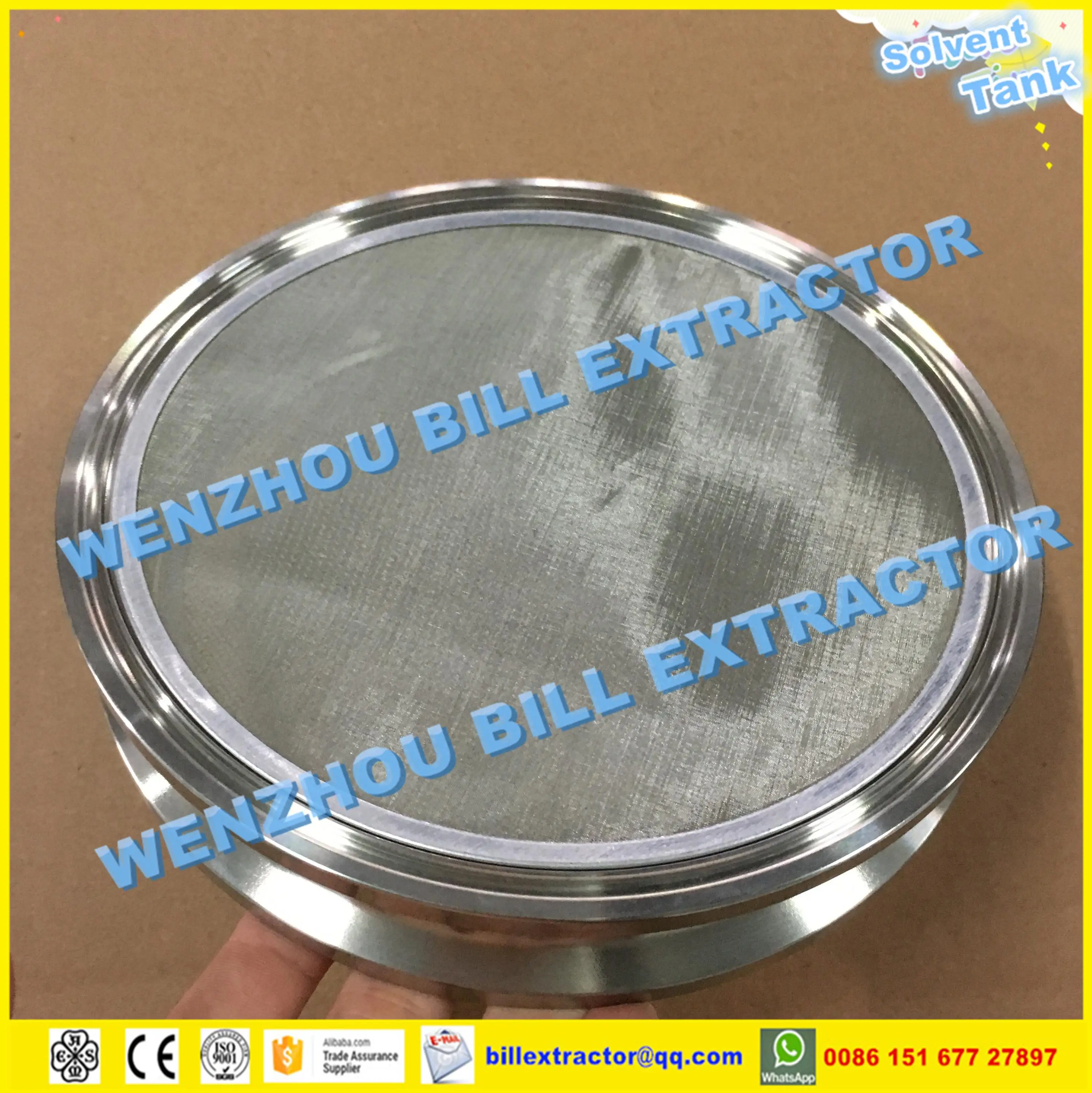 20 Micron 25 Micron 50 Micron 6" Stainless Steel Coins Bho Screen