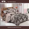 2015 new fabric flocking jacquard bedding set /bed sheet/duvet cover/pillow