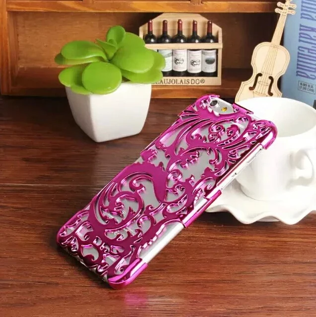 Newest Hot selling Metal hollow out shell cover for Samsung Galaxy note 5 edge pierced case