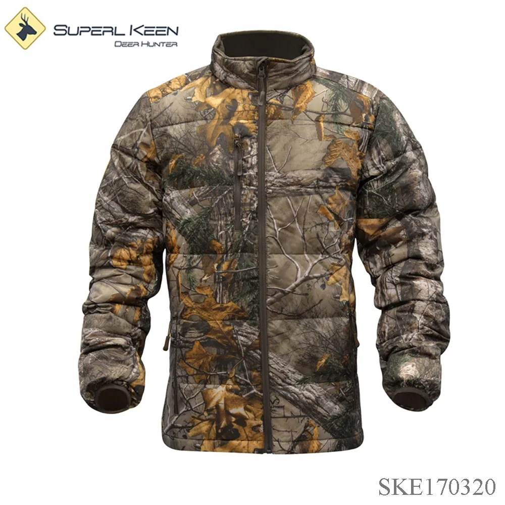 mens printed windproof insulated waterproof down jacket