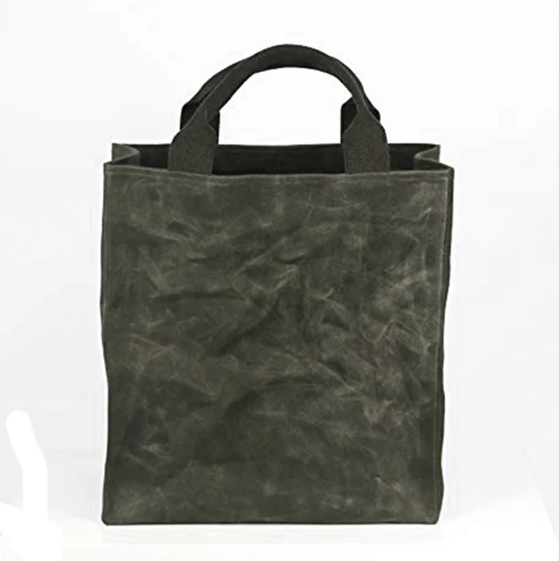 Custom Plain Wholesale Thick Waxed Canvas Recycled Reusable Produce