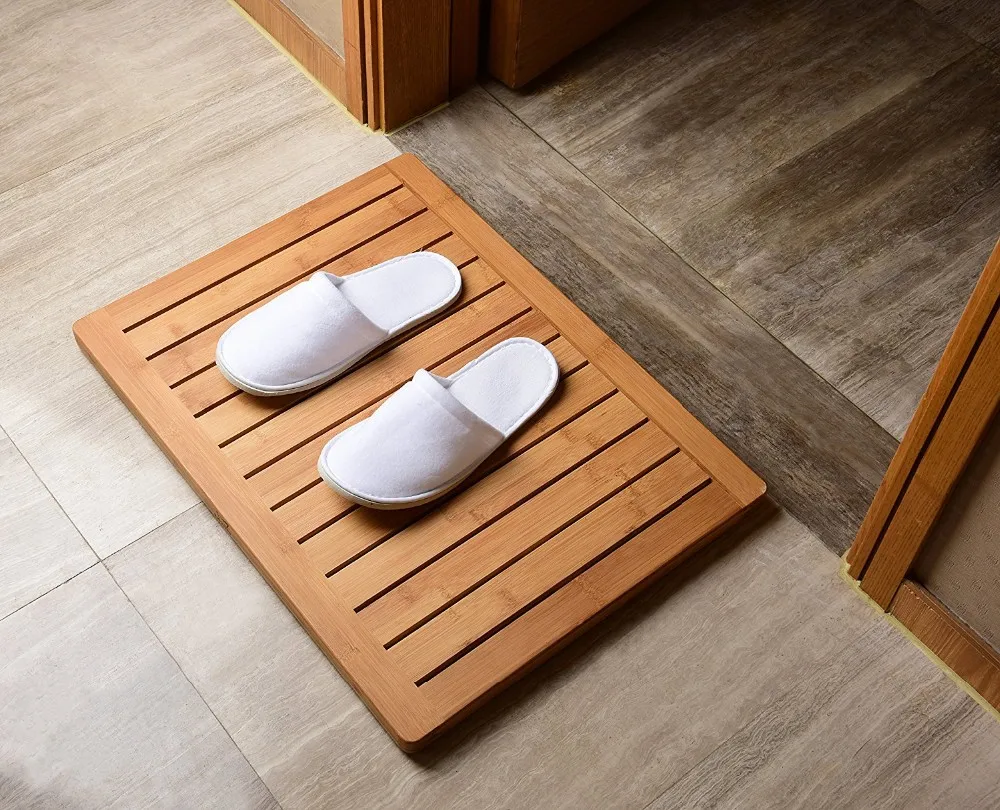 Large Bamboo Deluxe Rectangular Duckboard Bath Mat Buy Bamboo Bath