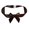 2019 Cheapest Brown Satin Ribbon Bows With Rubber Bands