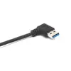 Left Angle USB 3.0 to Right Angle USB 3.1 Type-C Cable