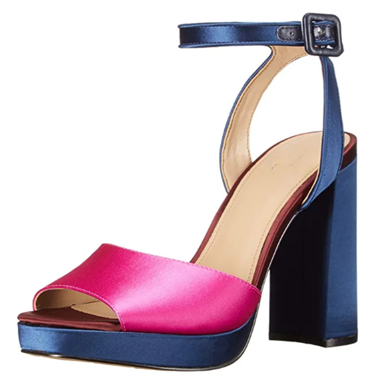 block platform heel sandals