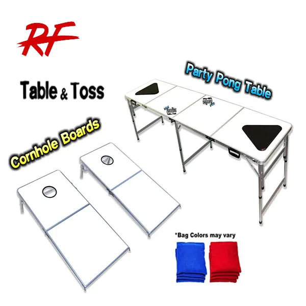 cornhole boards & beer pong table