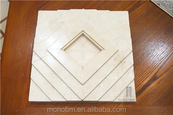 Moreroom piedra marmol crema baiyulan cnc diseño beige 3d talla de ...