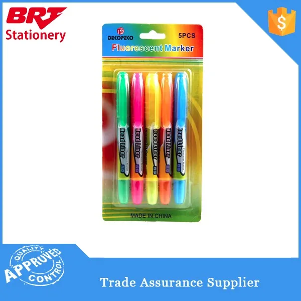 Five Colors Back To School Highlighter Sets Buy School Highlighter