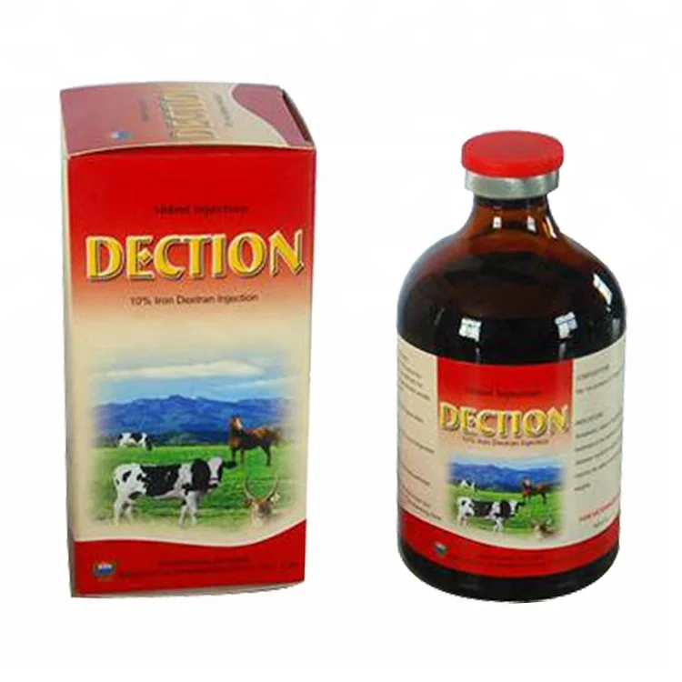 Hot Sale100ml 10iron Dextran Injection Pharmaceutical Indicated For