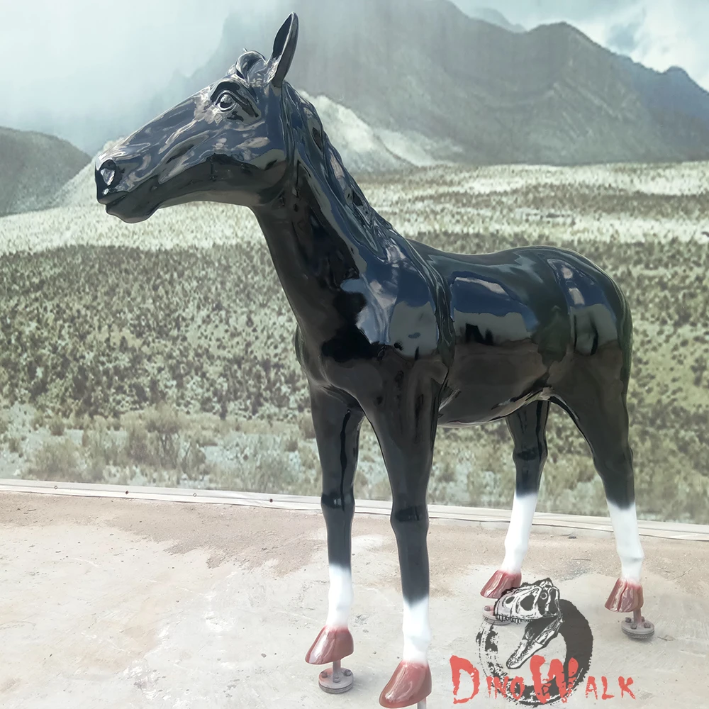 life size plastic horse statue