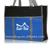 Lightweight Paneled Tote Bags with hook and loop Closure Pocket