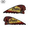 grey red yellow motorcycle chief indian embroidery patch