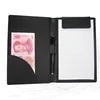 Custom design Black leather bar cafe restaurant check presenter