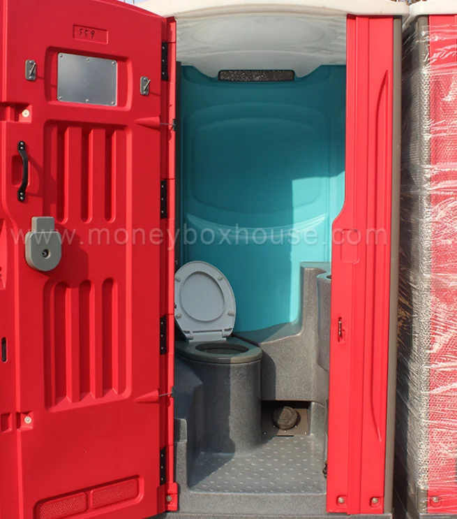 Guangzhou Mobile Toilet Luxury Blue Ready Made Toilet Outhouse Plastic