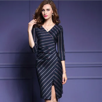 2016 Sleeves Black Formal Office Dress Career Women With Belt 2016 Sleeves Black Formal Office Dress Career Women With Belt